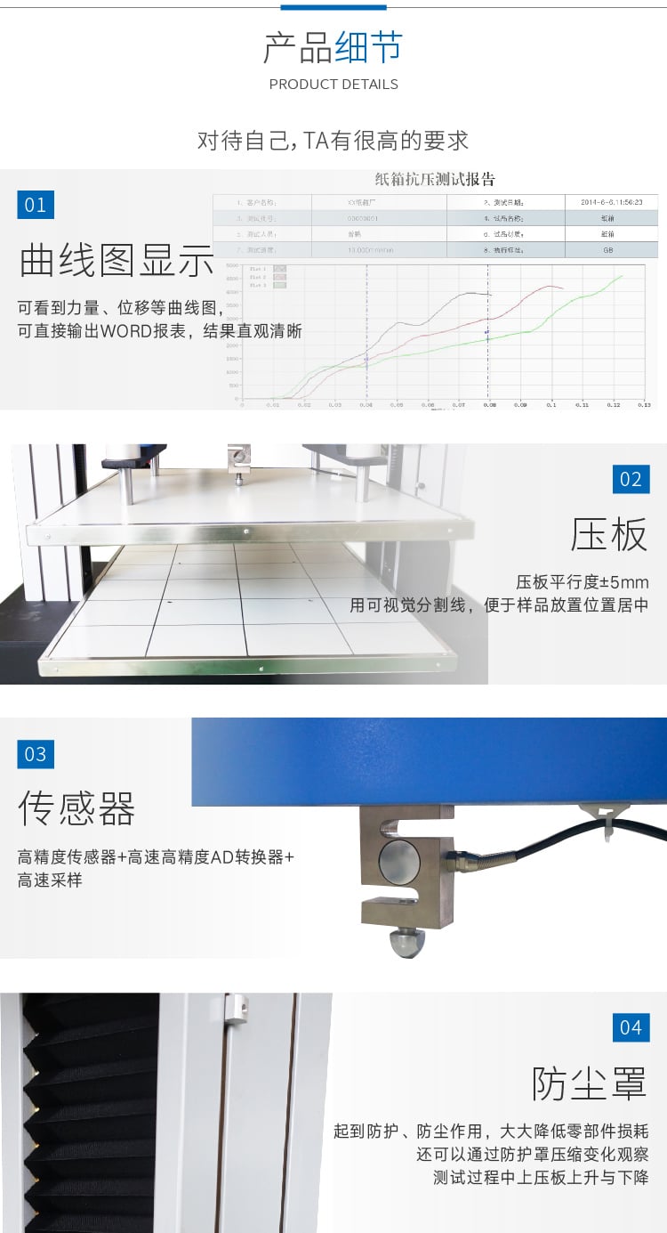 HD-A502S计算机伺服纸箱抗压试验机 (2)